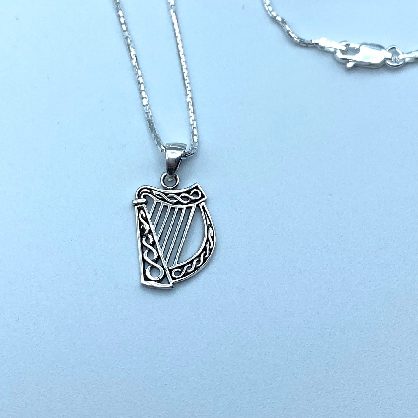 Harp Sterling Silver Necklace