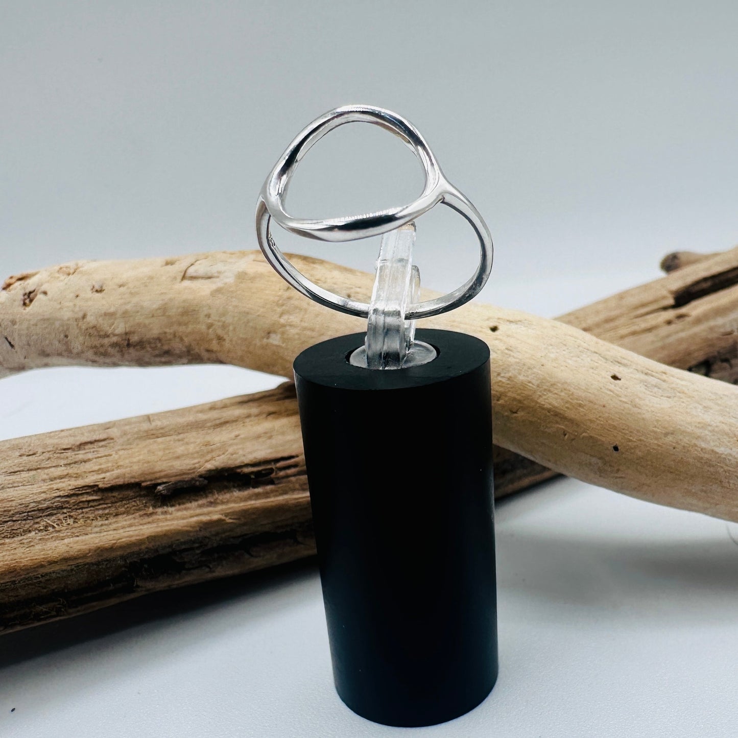 Sterling Silver Modern High Polish Circle Ring