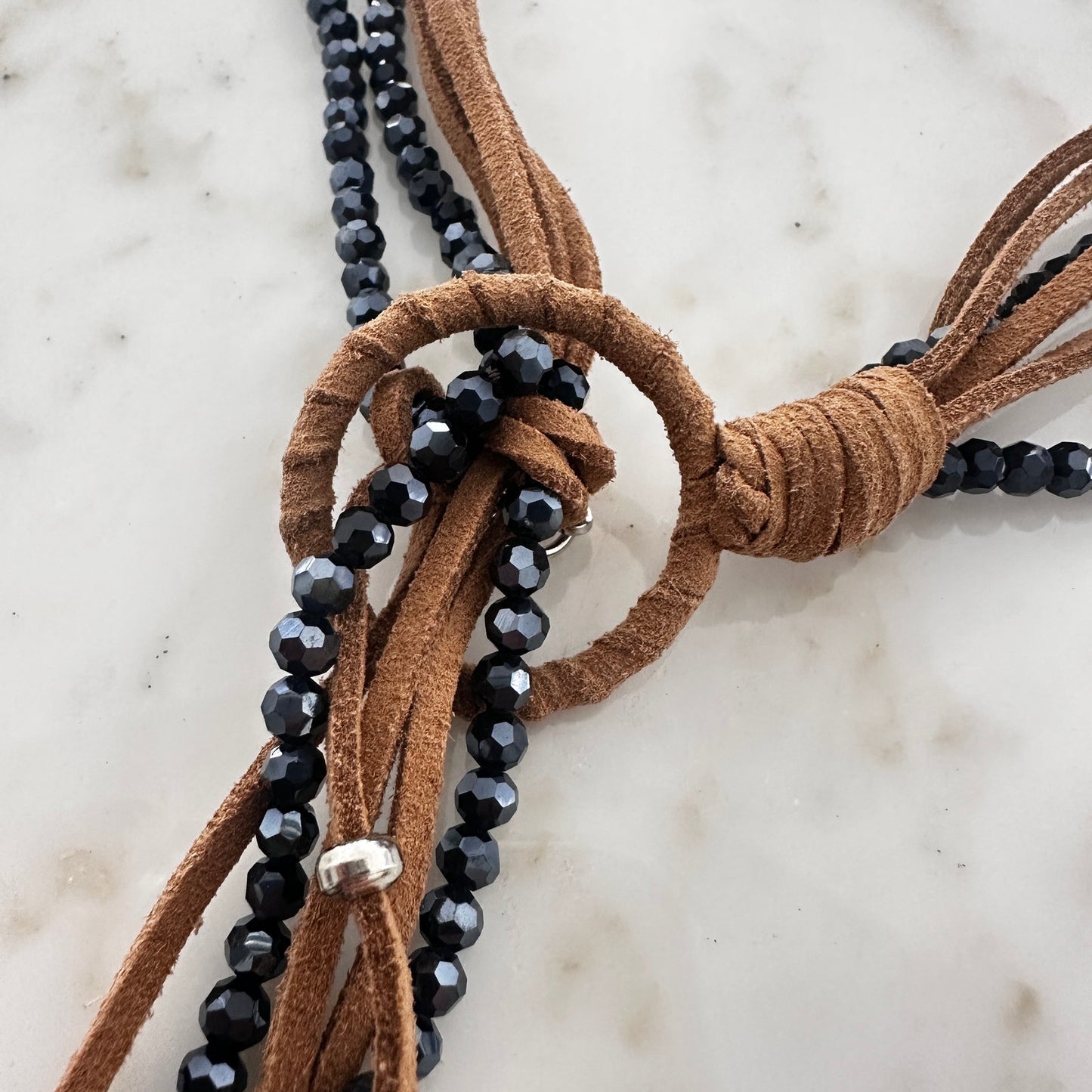 Chico’s Multi-Strand Beaded Lariat Necklace-Boho