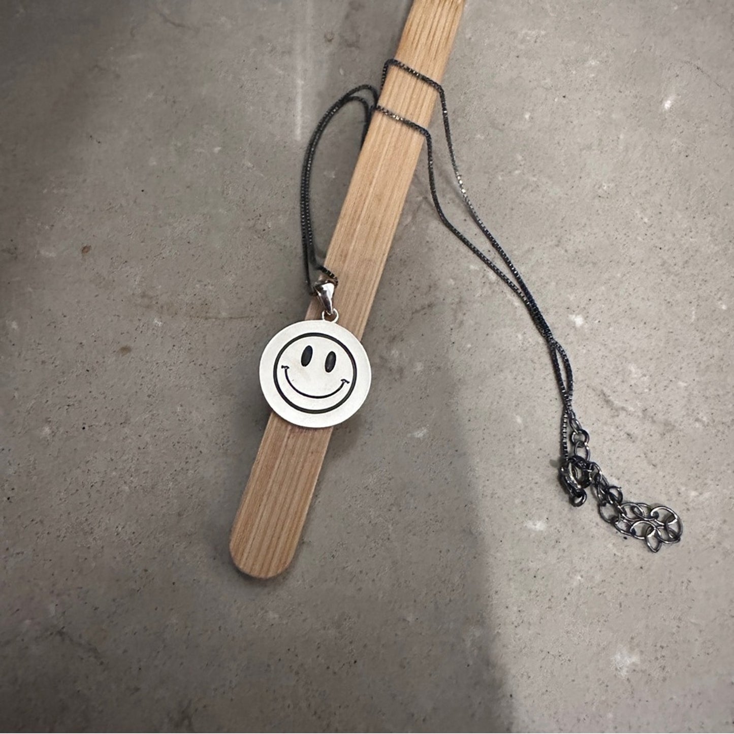 Sterling Silver Smiley Face Necklace – “Smile You’re Beautiful”