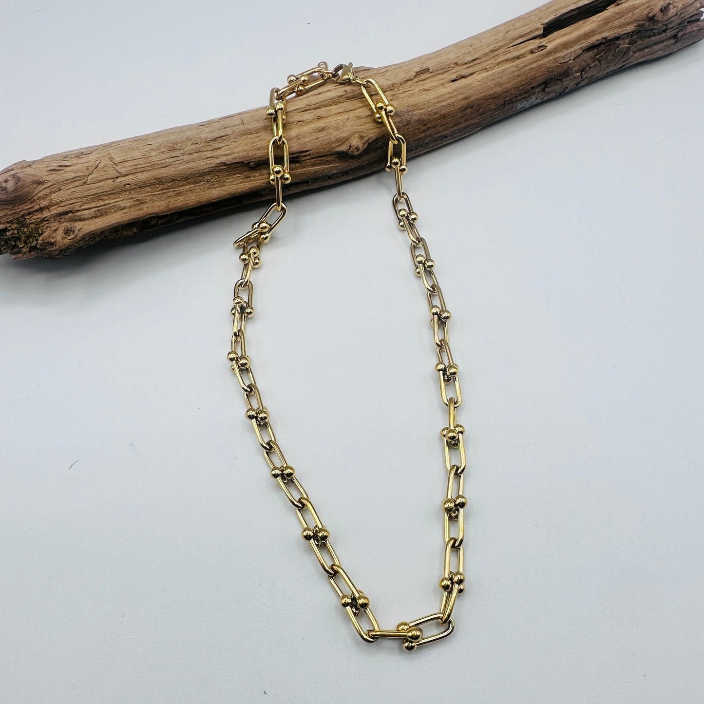 18K Gold Non-Tarnish Bold Chain Necklace