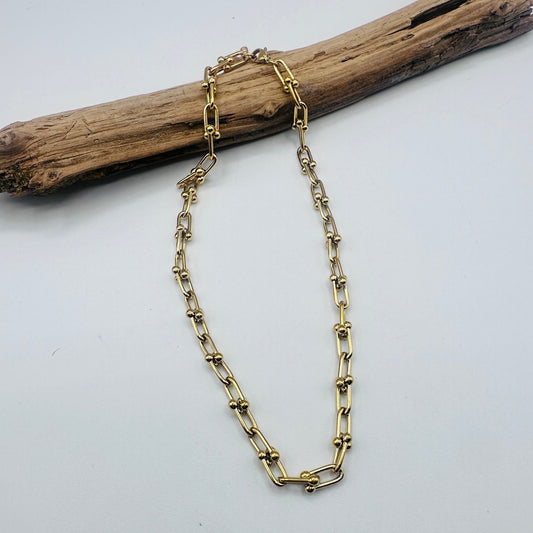 18K Gold Non-Tarnish Bold Chain Necklace