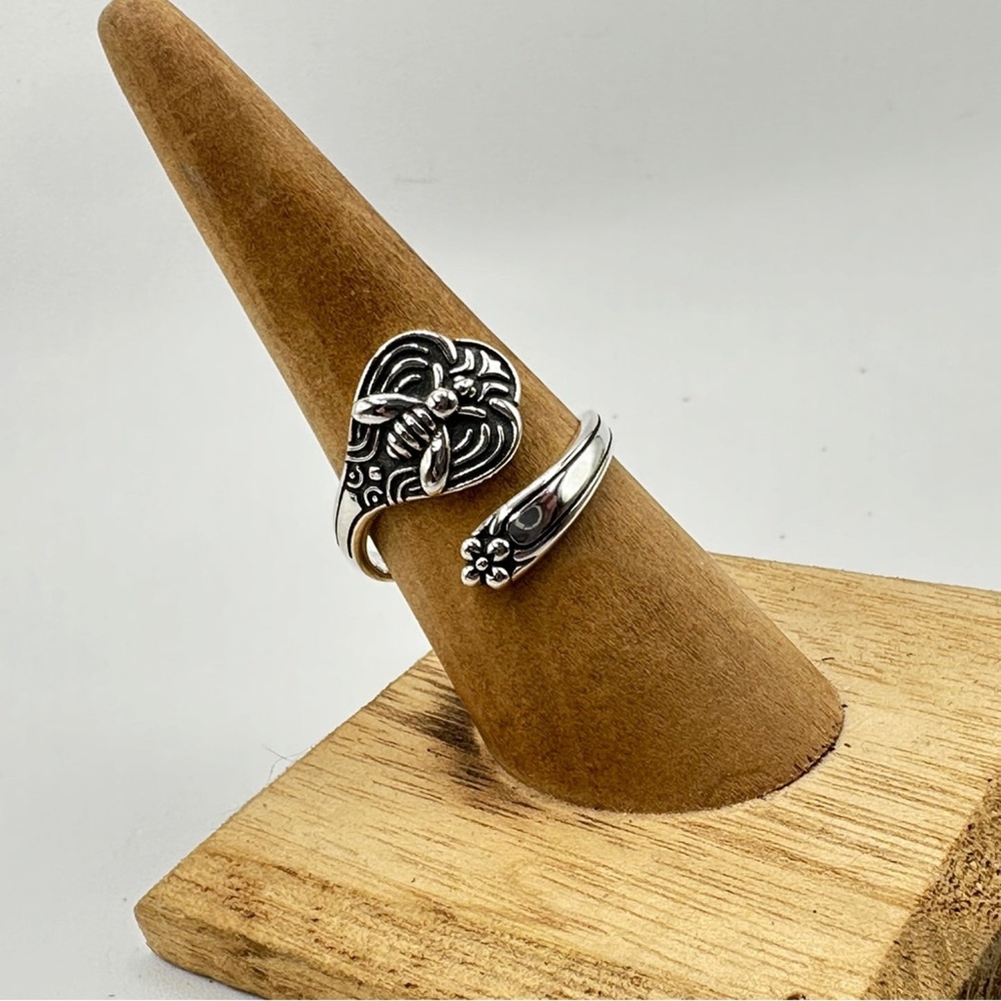 Bumble Bee Sterling Silver Bee Ring