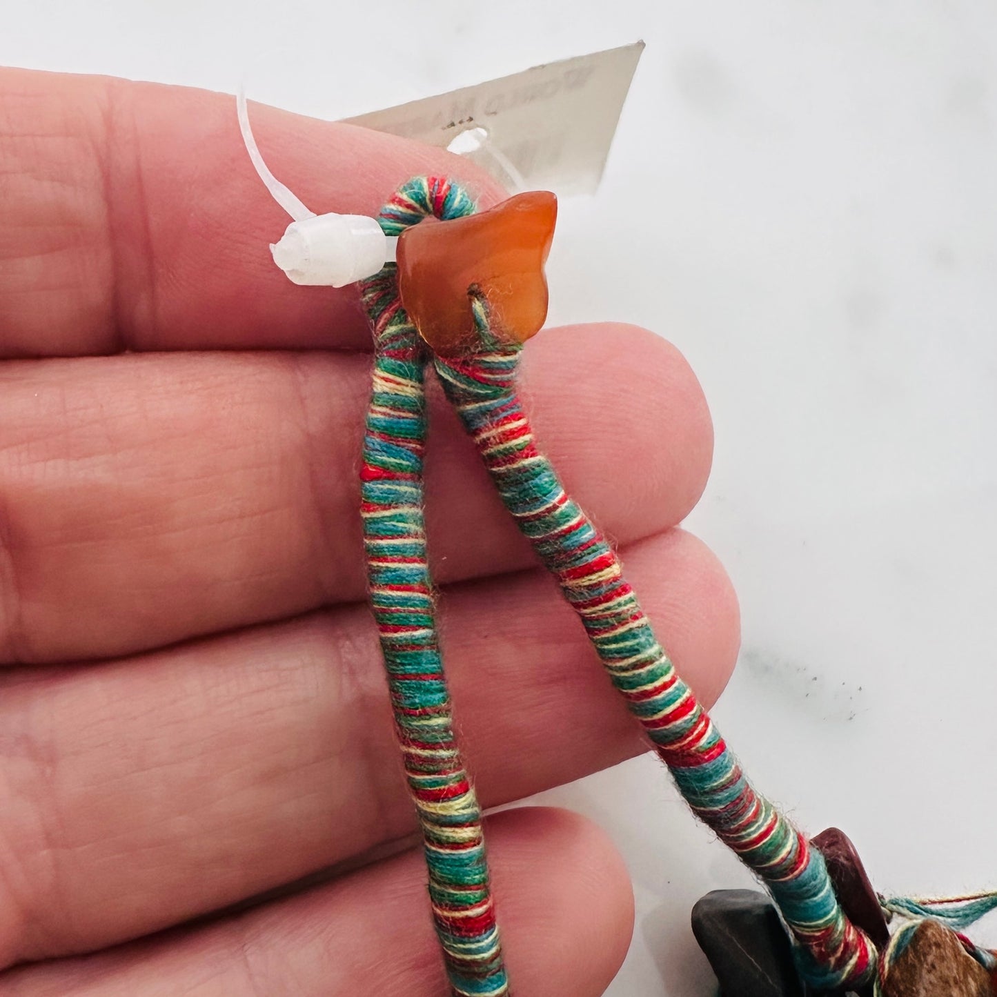 Multi-Stone Chip Bead Necklace-Boho Layered Style