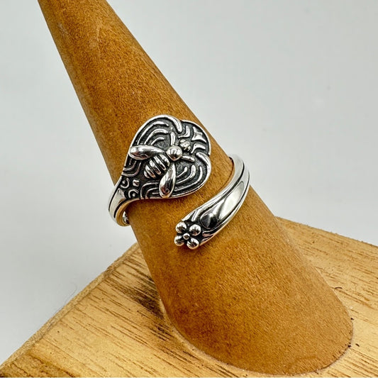 Bumble Bee Sterling Silver Bee Ring