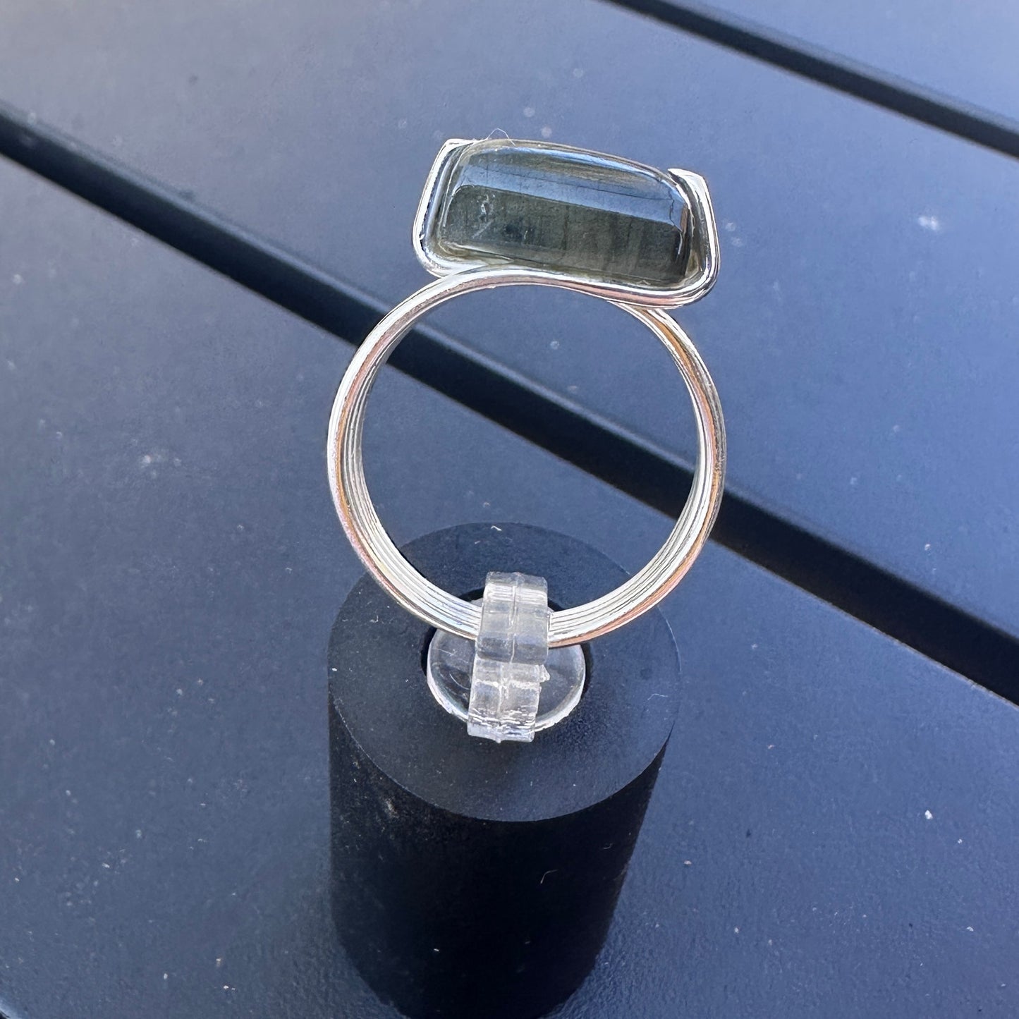 Labradorite Madagascar Sterling Silver Ring Size 8