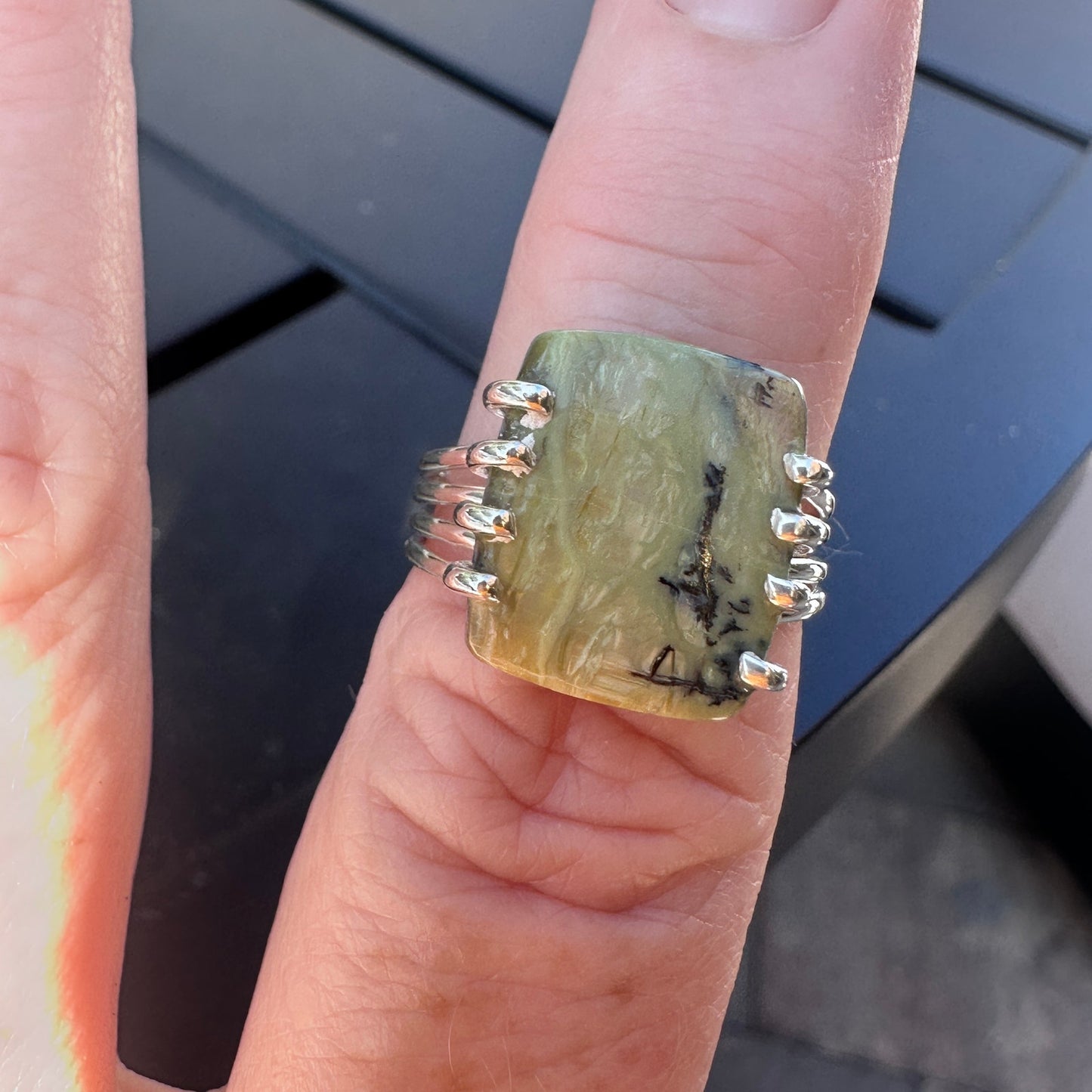 Tanzania Imperial Opal Sterling Silver Gemstone Ring