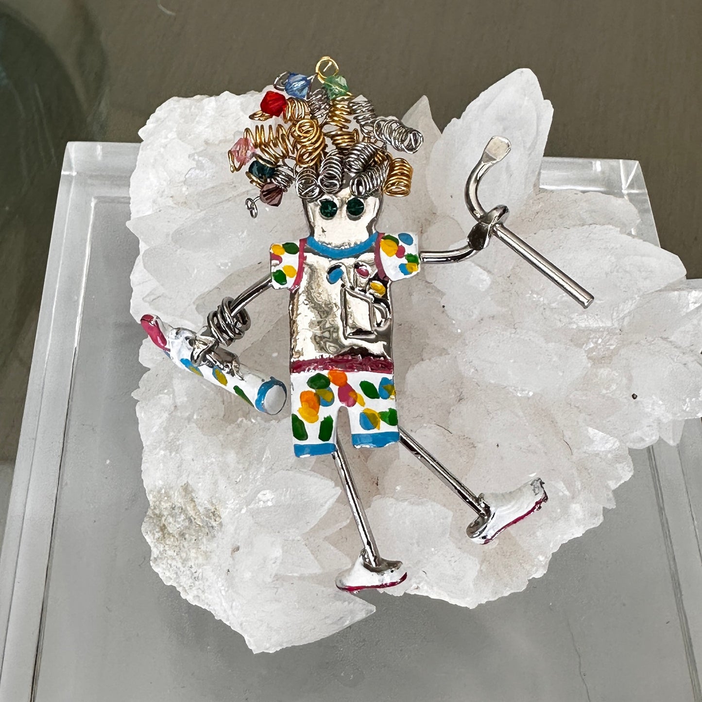 Vintage Ganz Golfer Brooch Pin