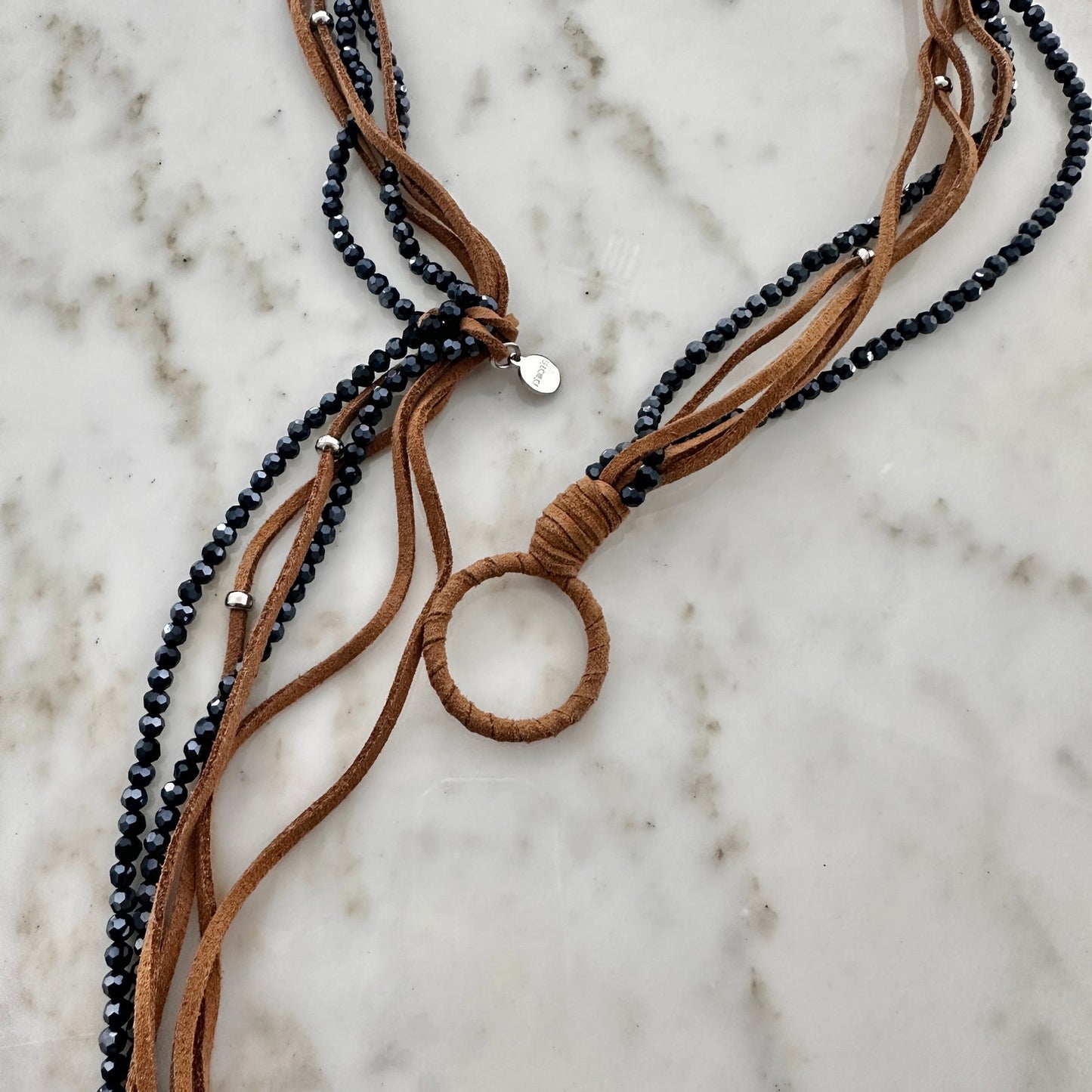 Chico’s Multi-Strand Beaded Lariat Necklace-Boho