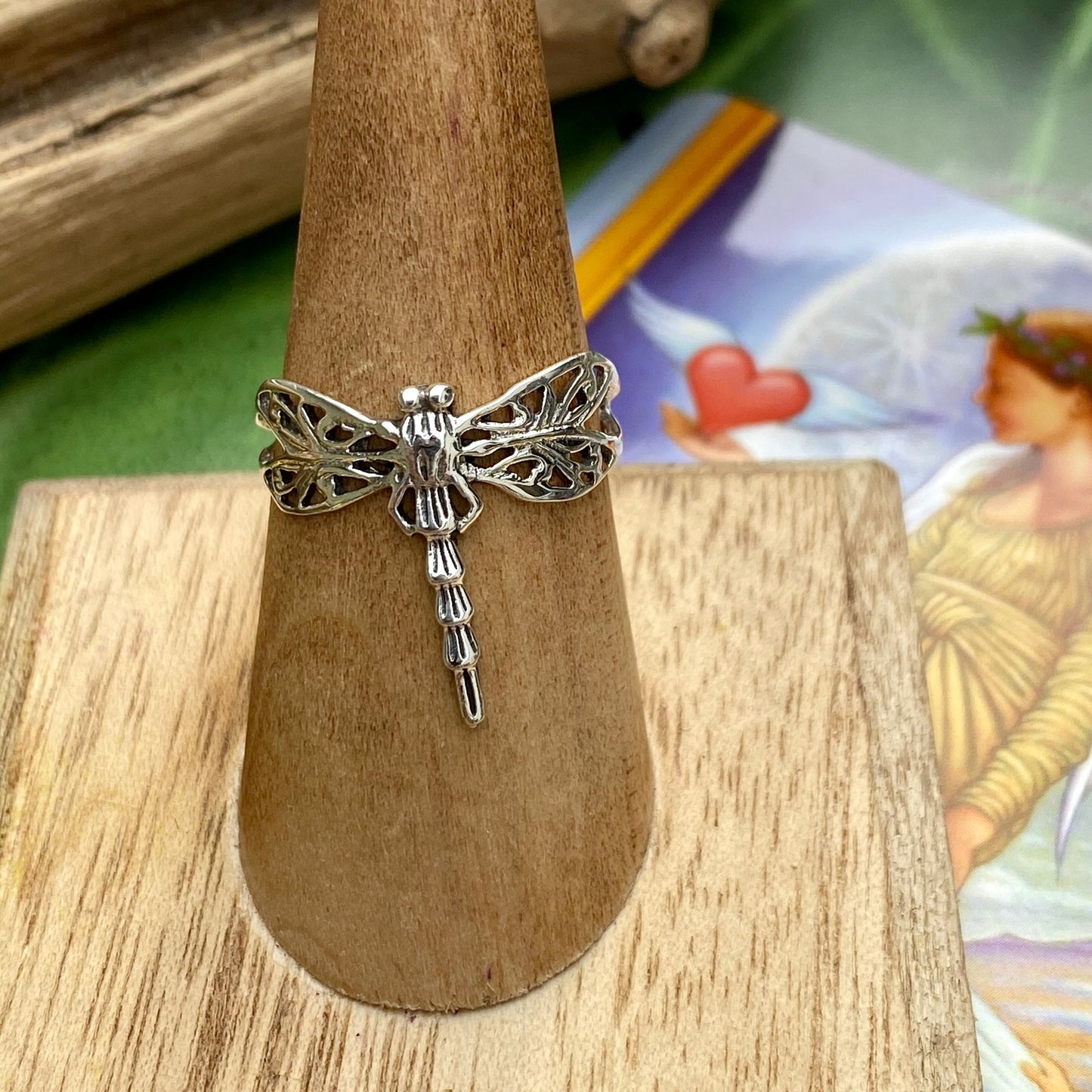 Dragonfly Filigree Sterling Silver Ring