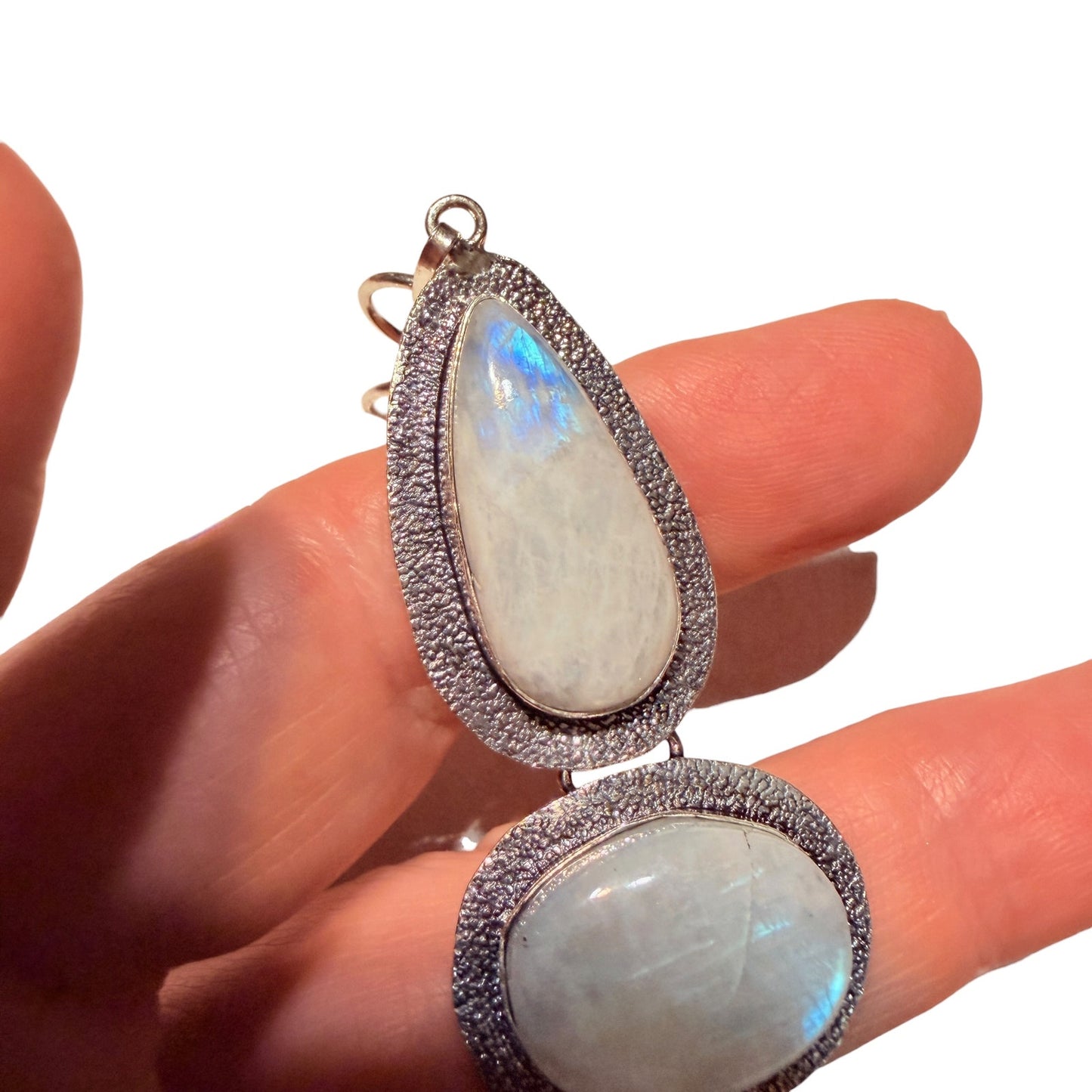 Rainbow Moonstone Bracelet Sterling Silver Plated