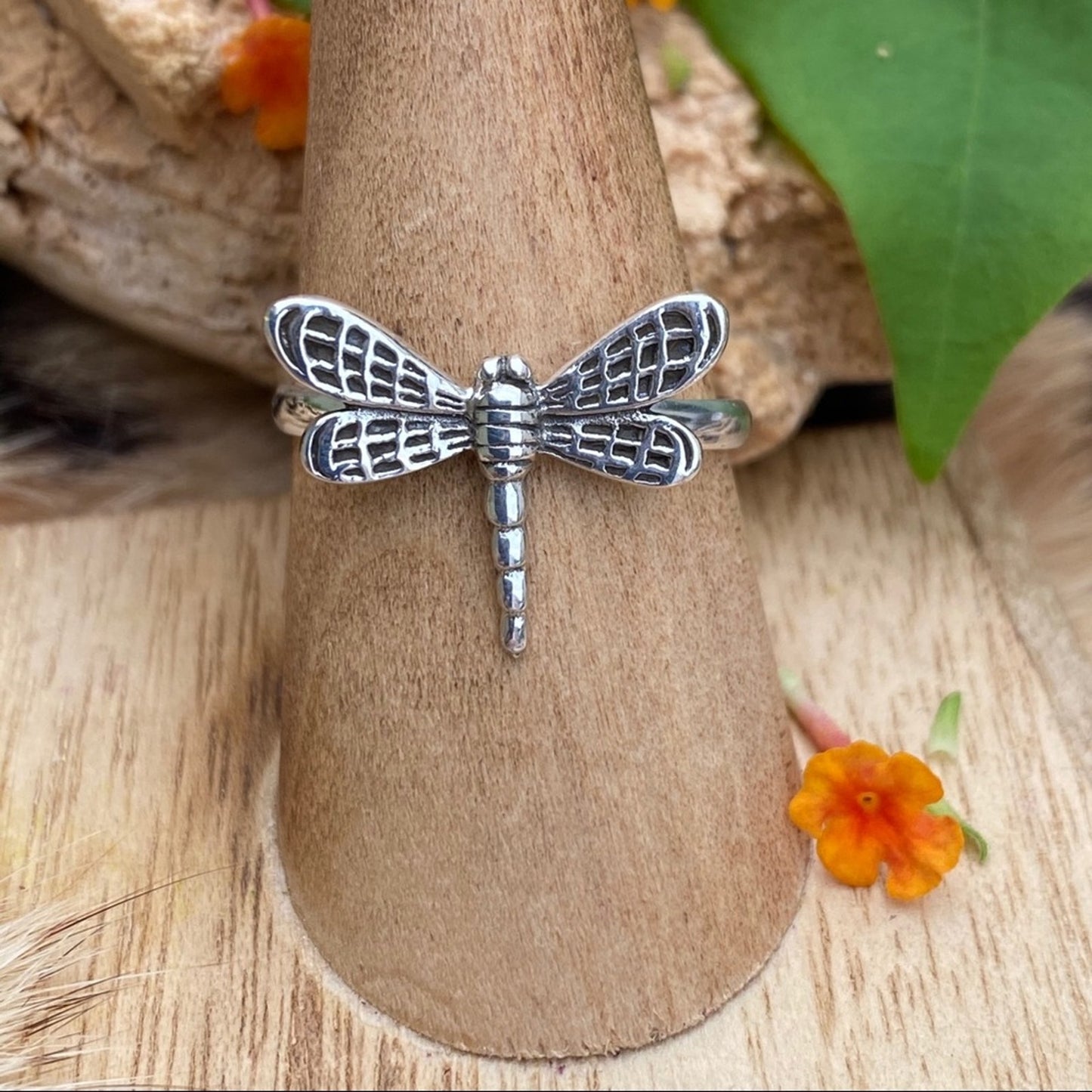 Sterling Silver Dragonfly Ring
