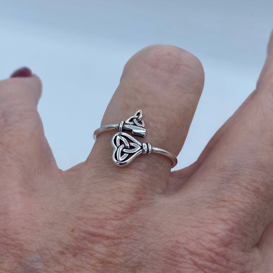 Celtic Key Sterling Silver Ring