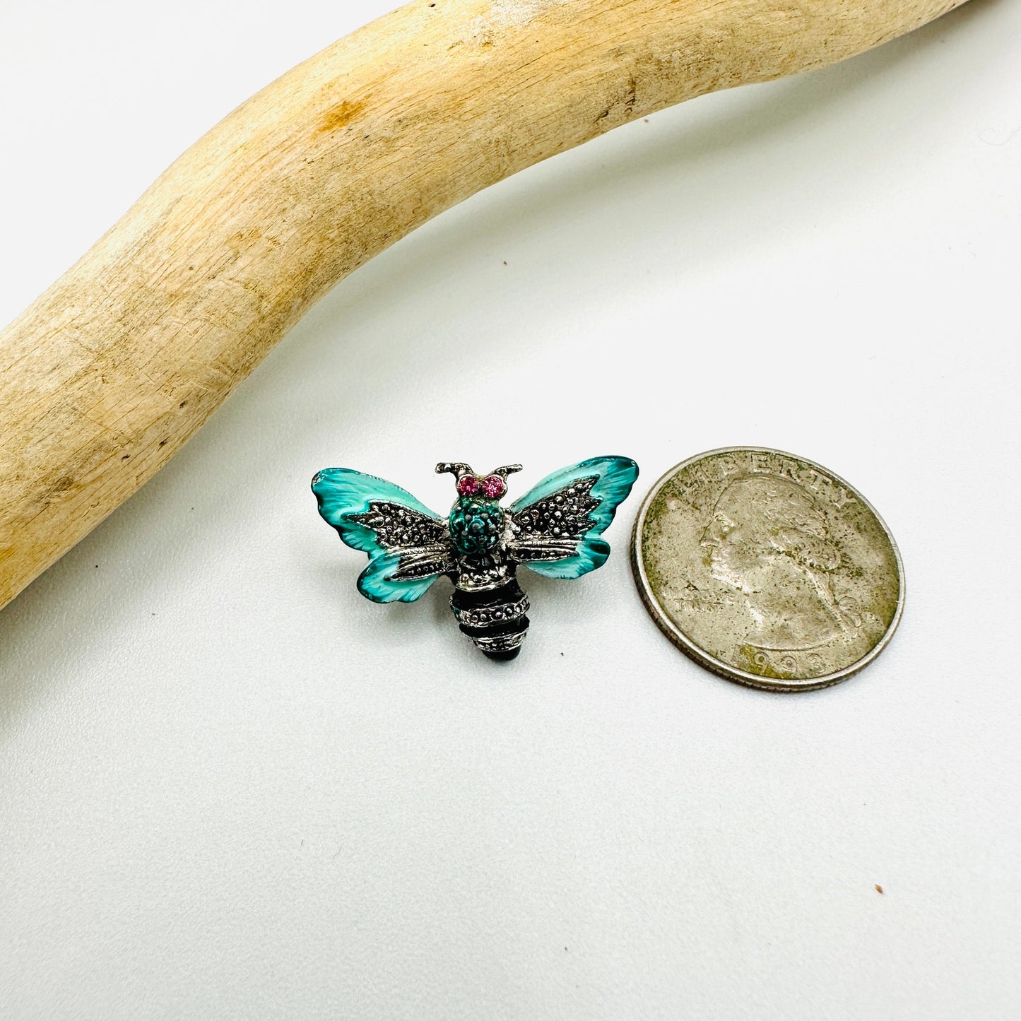 Vintage Hand Painted Bee Brooch Bee Pin