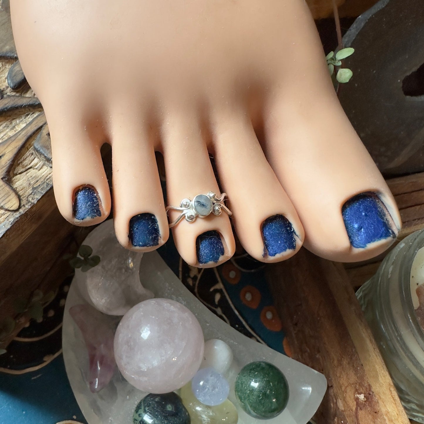 Moonstone Sterling Silver Toe Ring