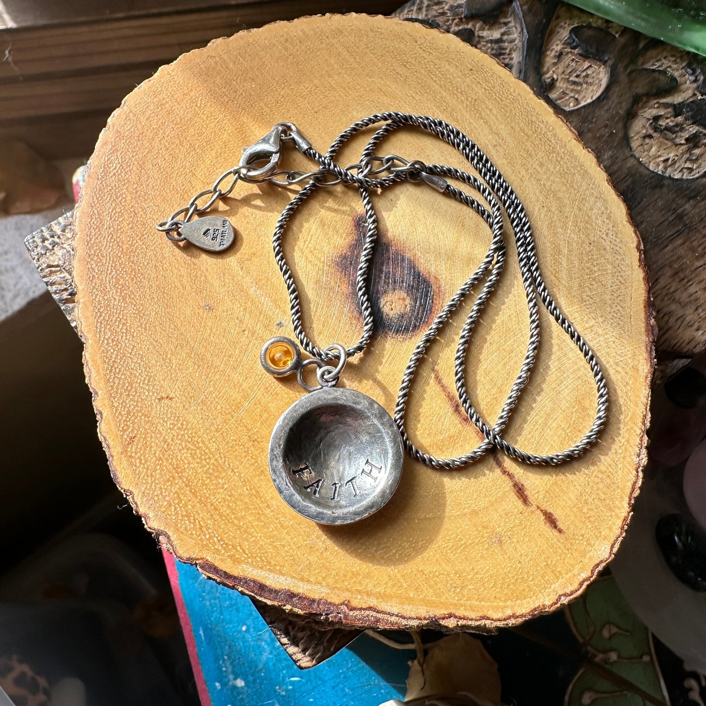 Silpada Faith Of A Mustard Seed Sterling Silver Pendant Necklace