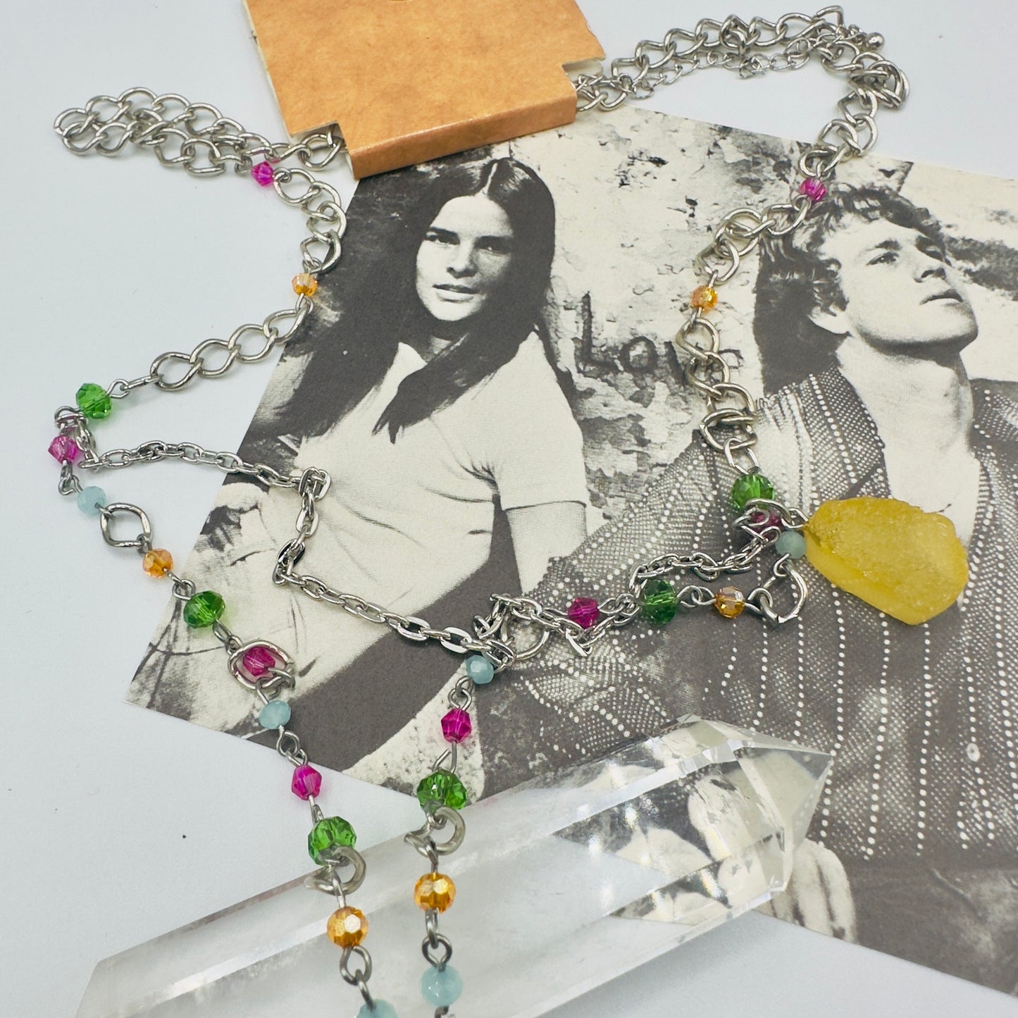 Hamsa Tigers Eye Crystal Necklace