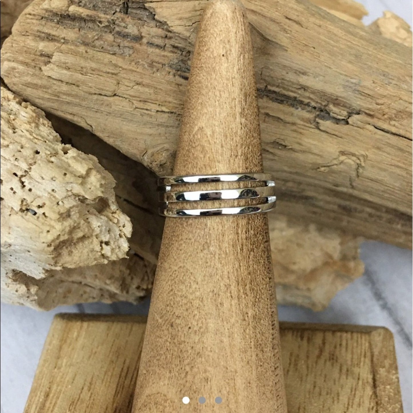 Triple Band Sterling Silver High Polish Toe Ring