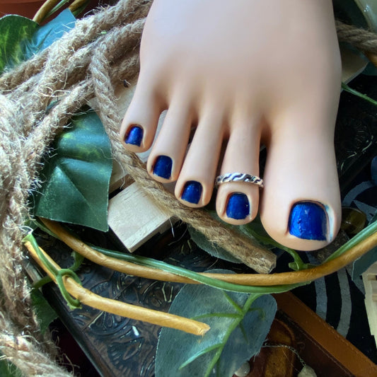 Sterling Silver Interwoven Toe Ring