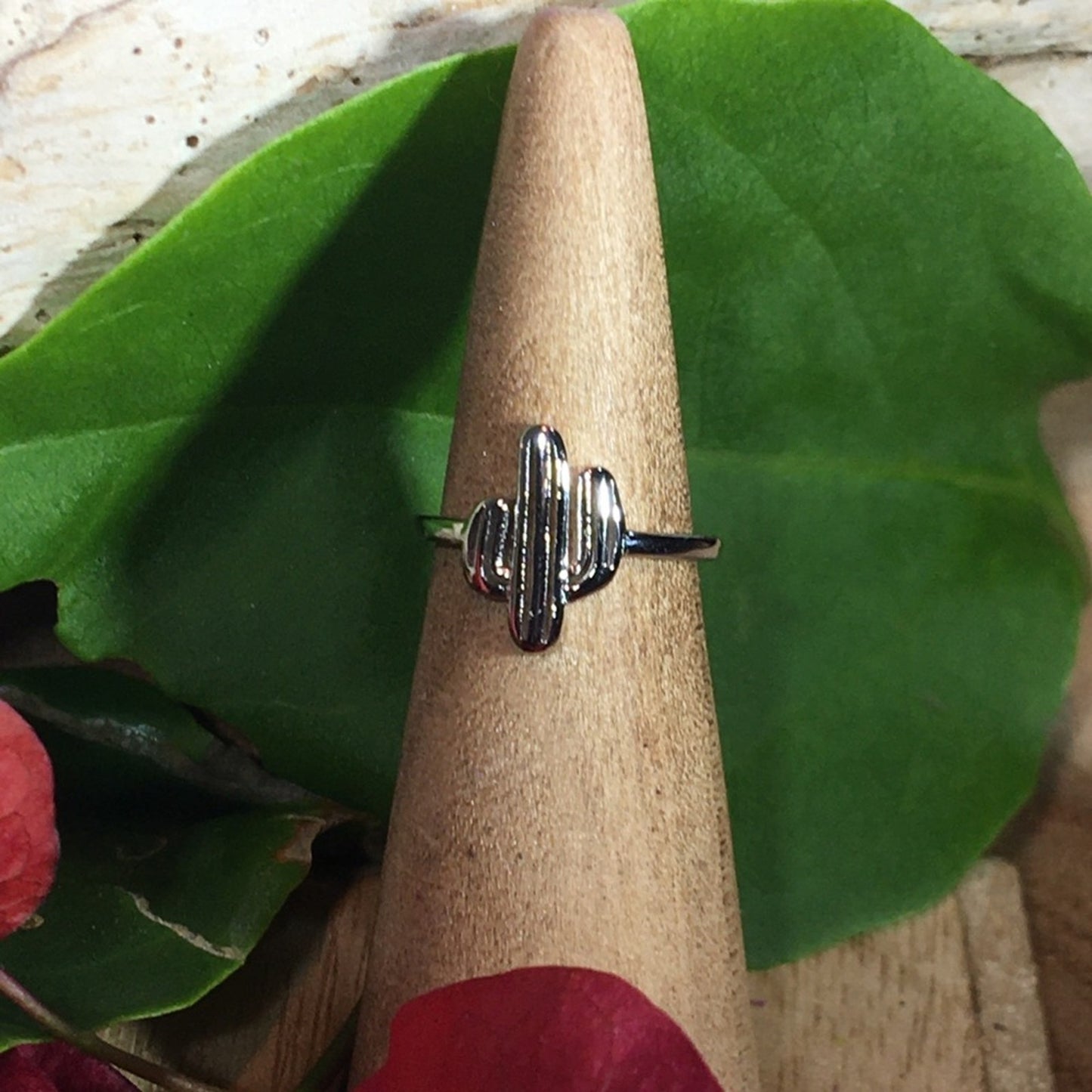 Sterling Silver Cactus Toe Ring