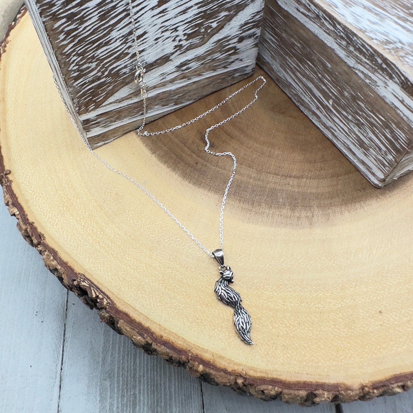 Fox Sterling Silver Necklace