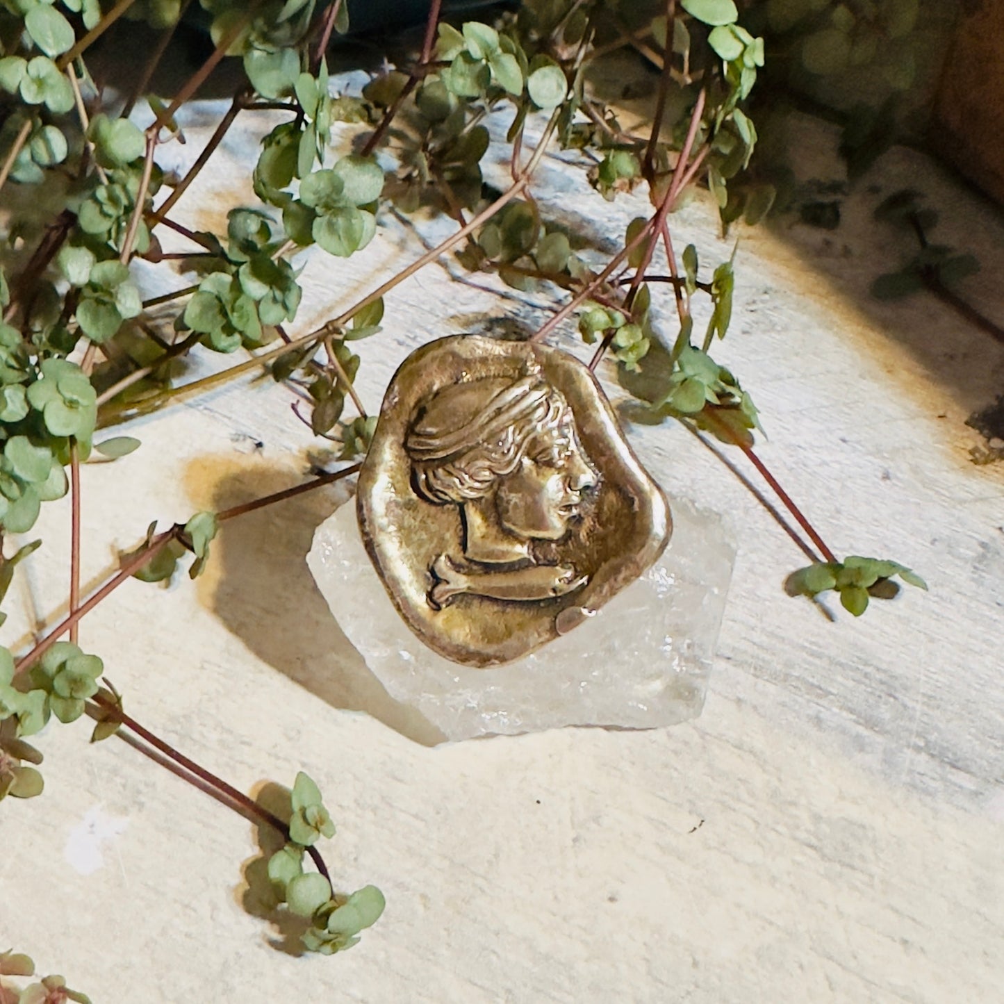 Vintage Sterling Silver Greek Roman Pin Pendant