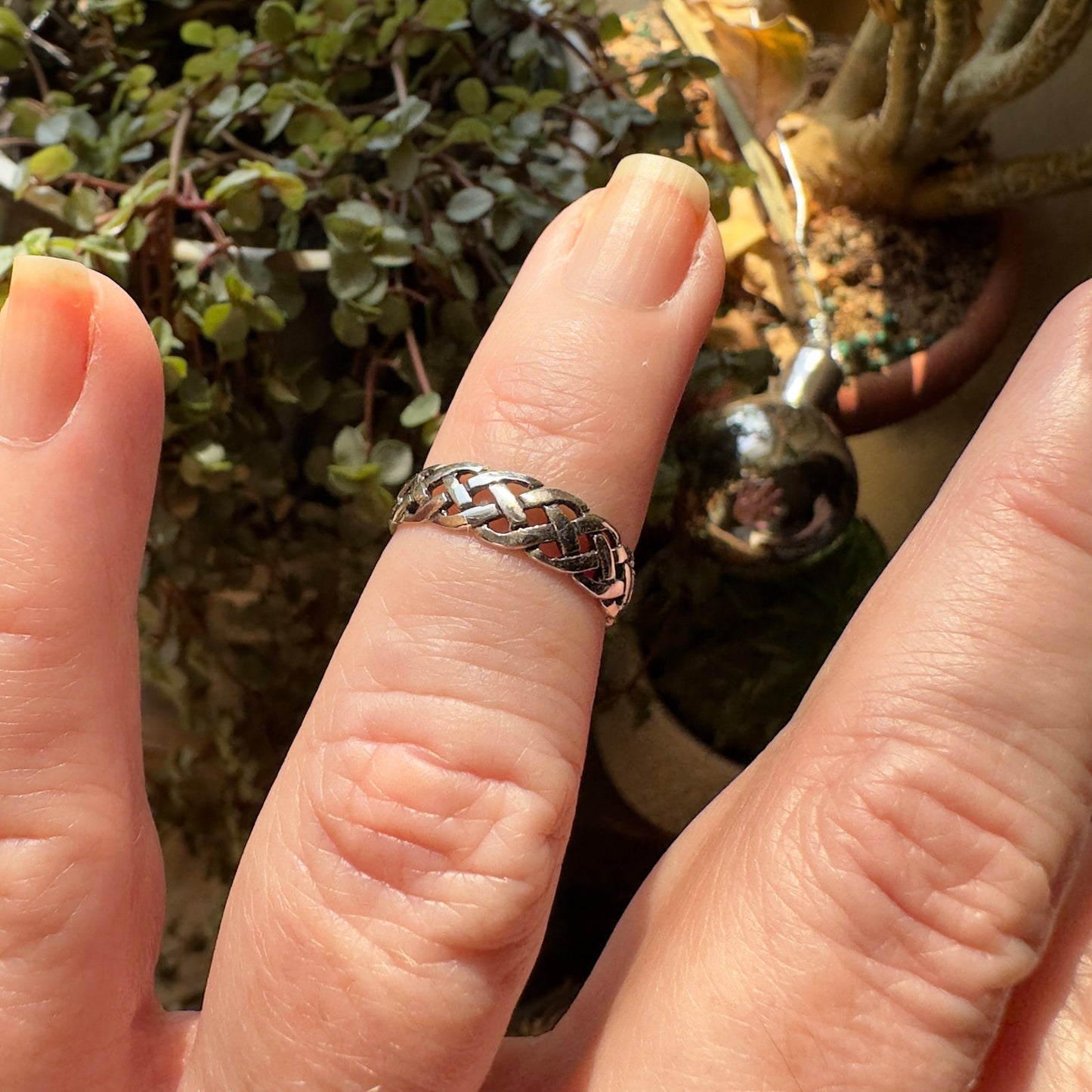 Celtic Weave Sterling Silver Toe Ring