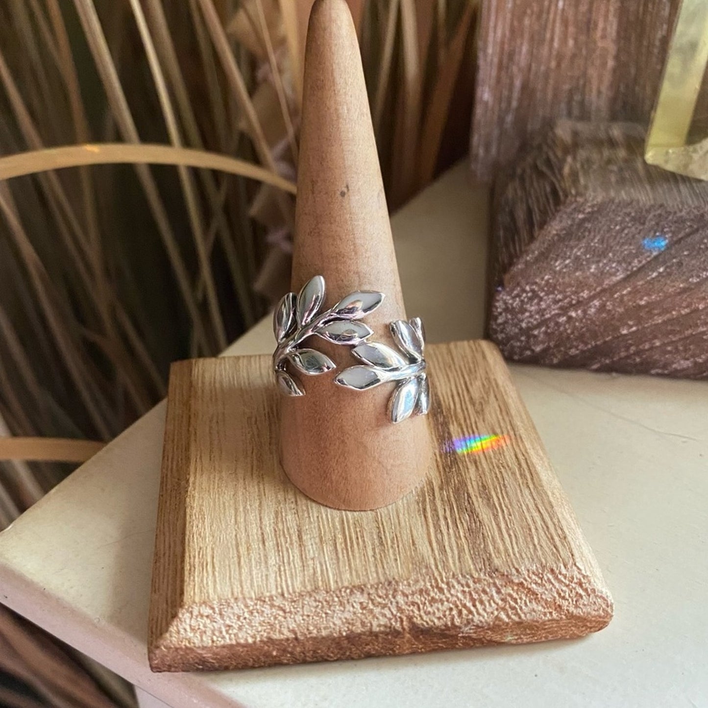 Vines Sterling Silver Leaves Ring