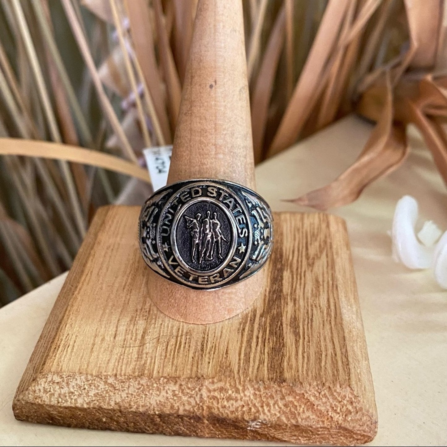 United States Veterans Stainless Steel Ring