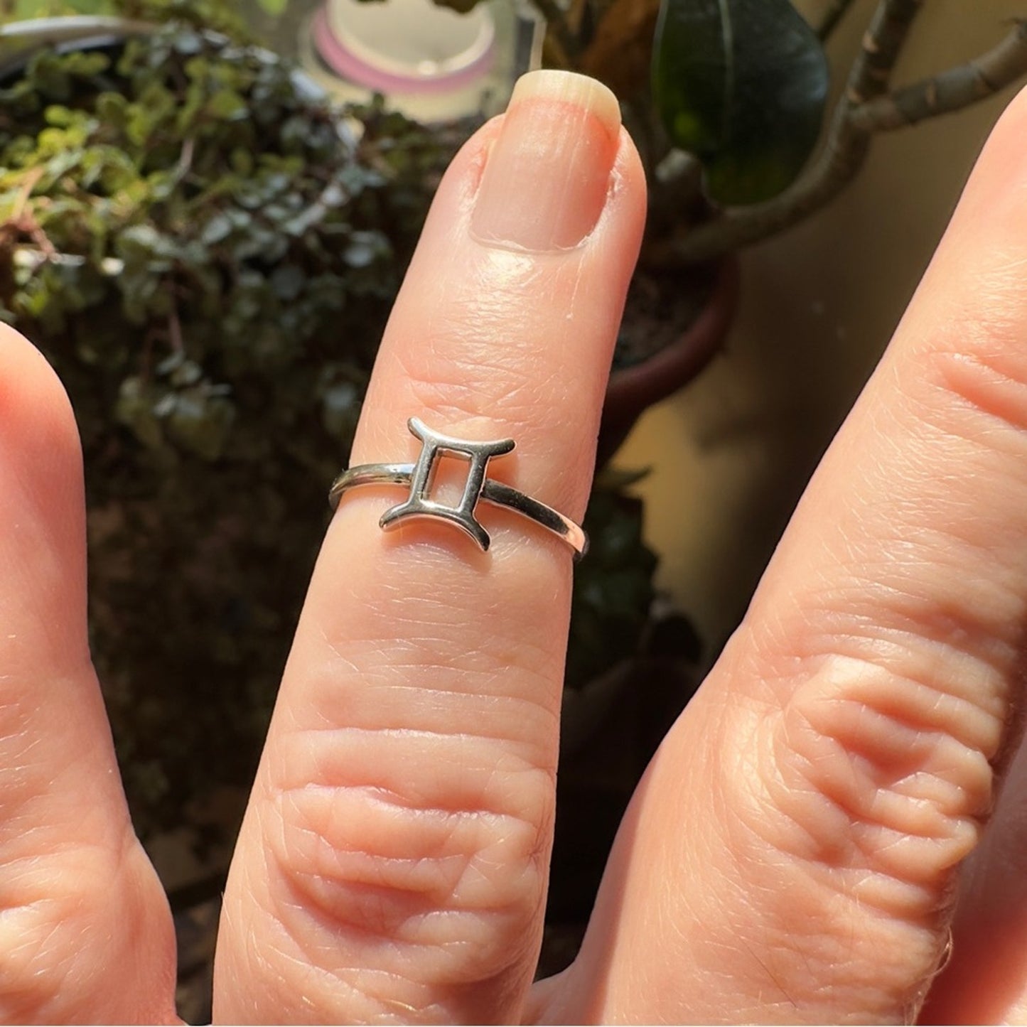 Gemini Sterling Silver Toe Ring