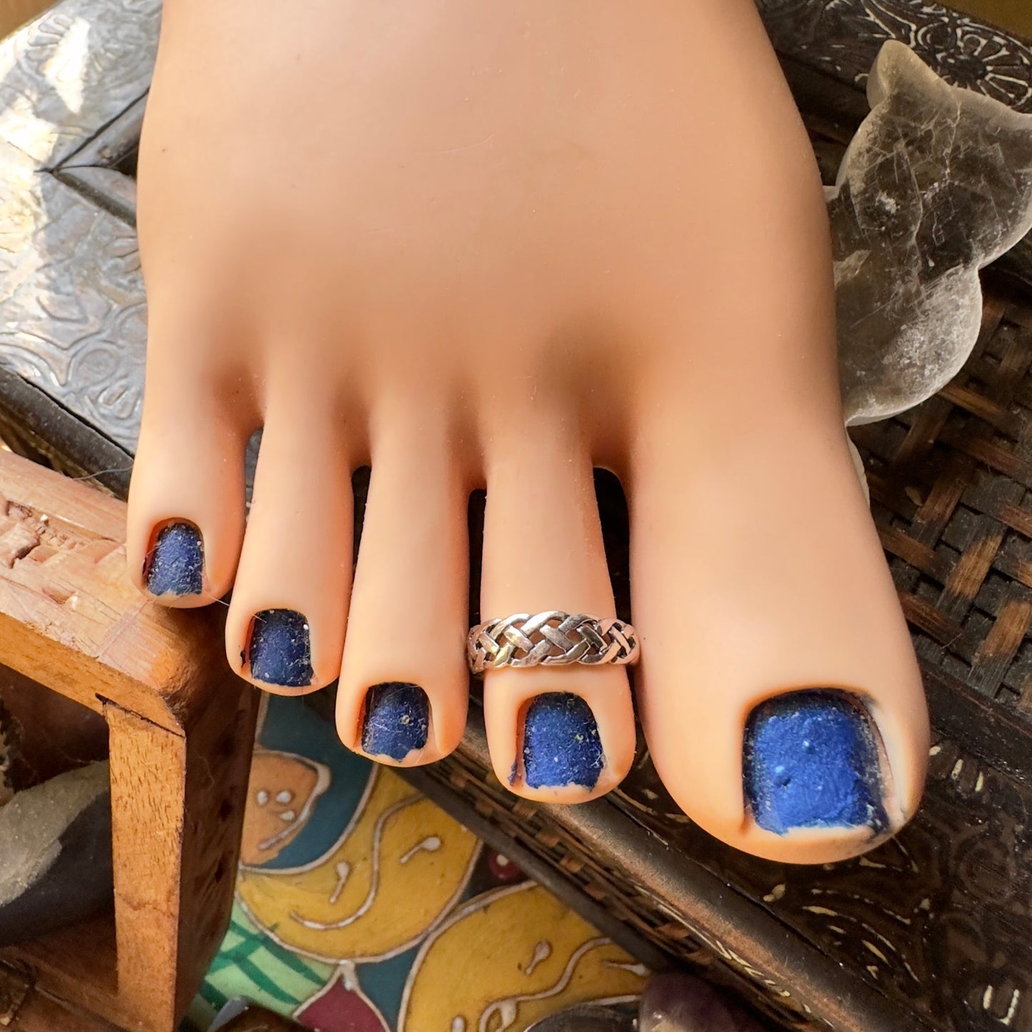 Celtic Weave Sterling Silver Toe Ring