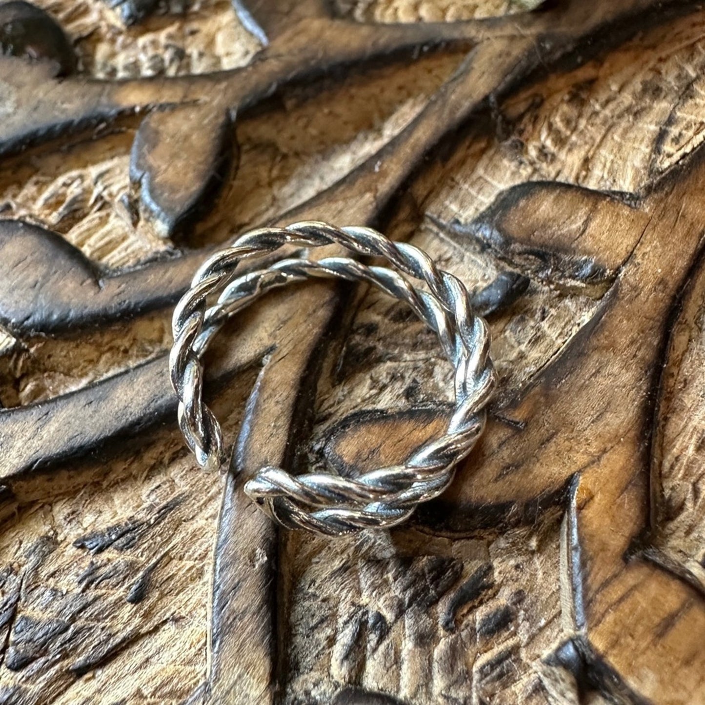 Double Rope Sterling Silver Toe Ring
