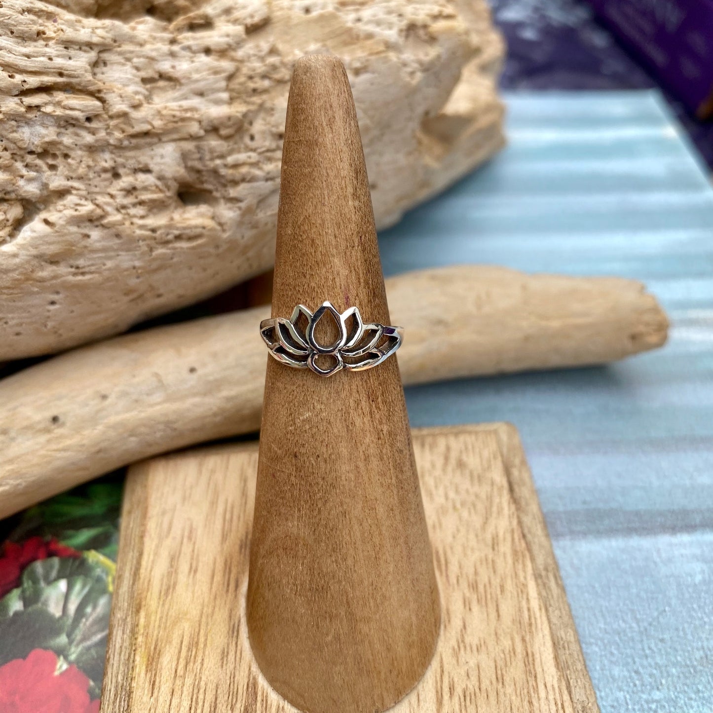 Sterling Silver Lotus Flower Toe Ring