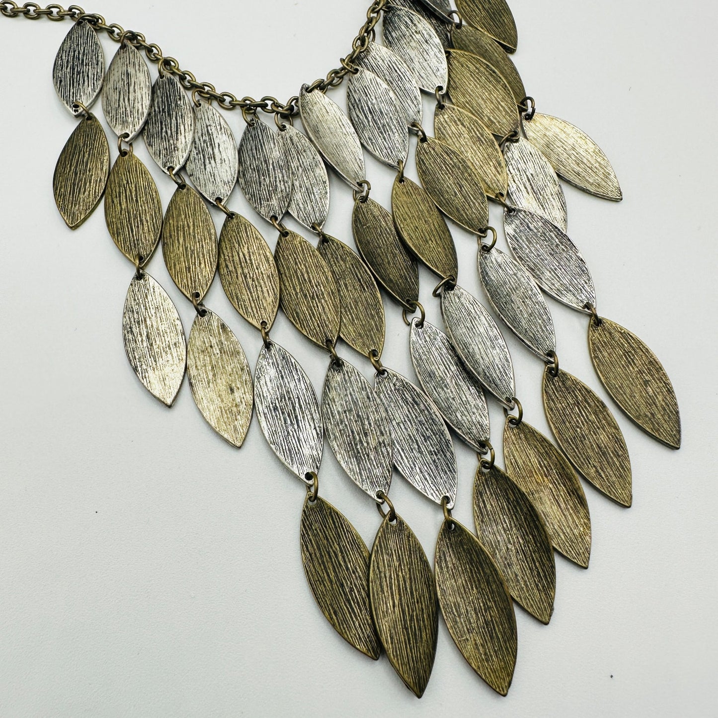 Vintage Chico's Takia Mixed Metal Statement Necklace