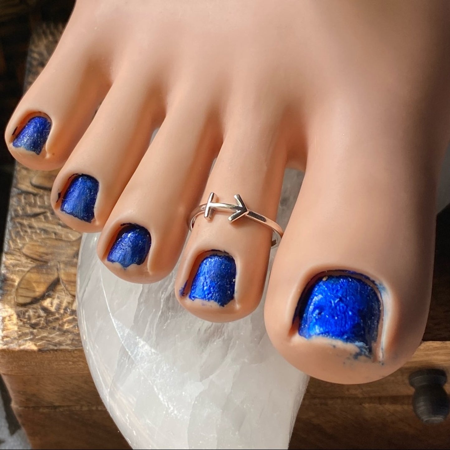 Sagittarius Sterling Silver Toe Ring Midi Ring