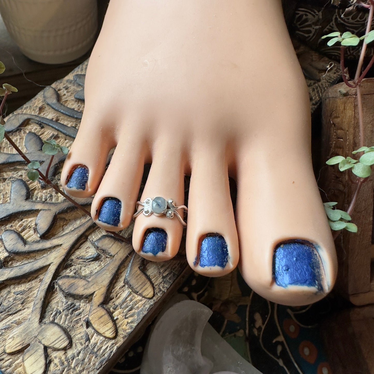 Moonstone Sterling Silver Toe Ring