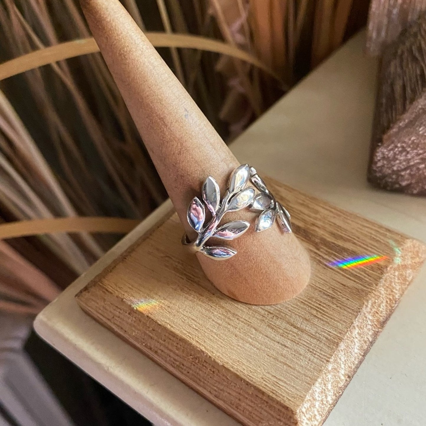 Vines Sterling Silver Leaves Ring