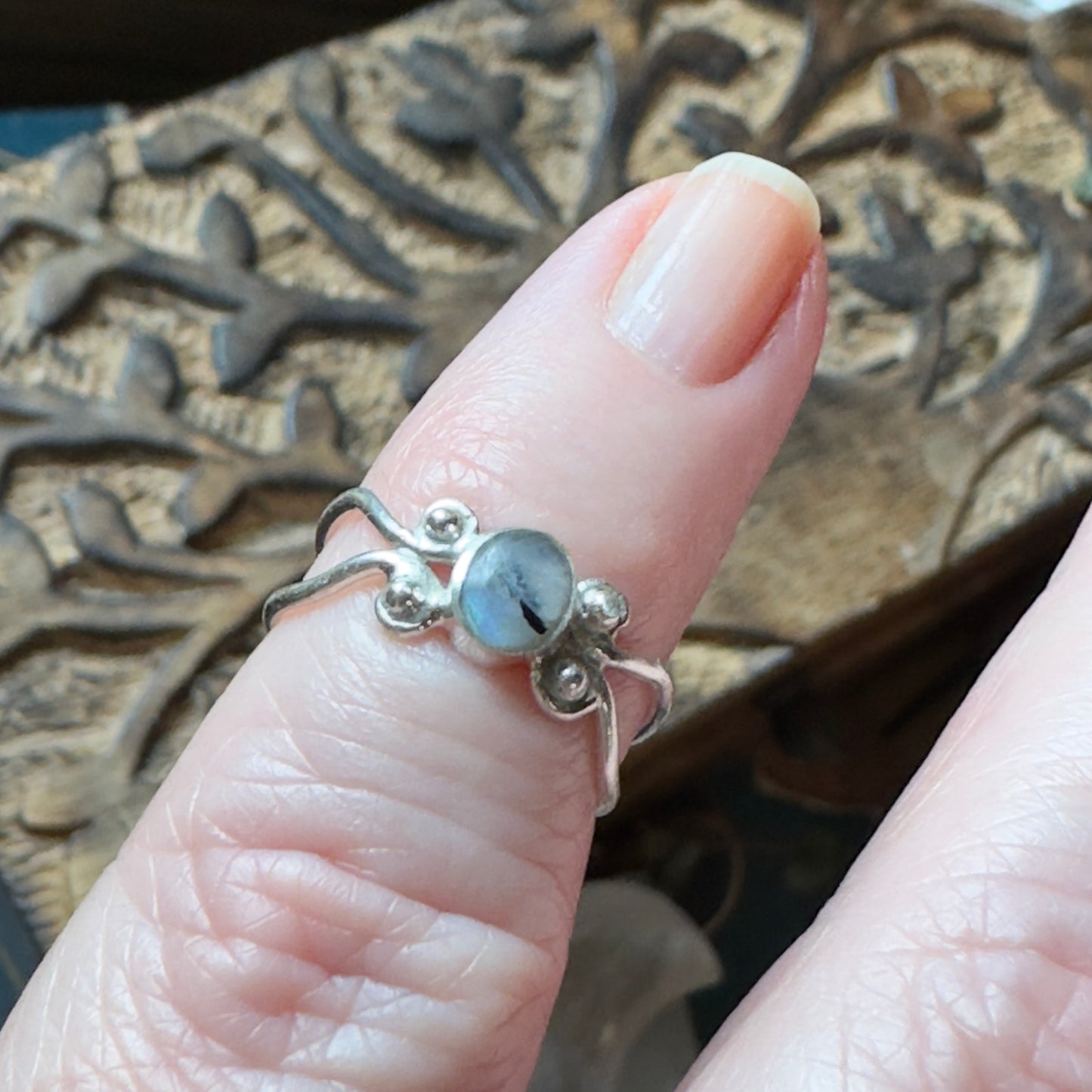 Moonstone Sterling Silver Toe Ring