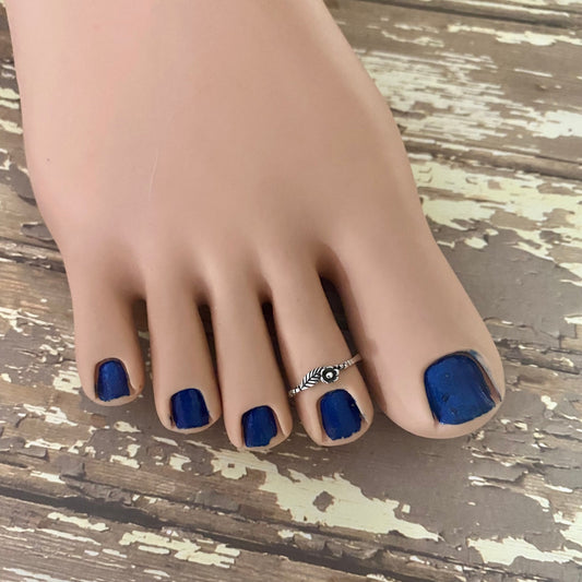 Dainty Flower Toe Sterling Silver Toe Ring