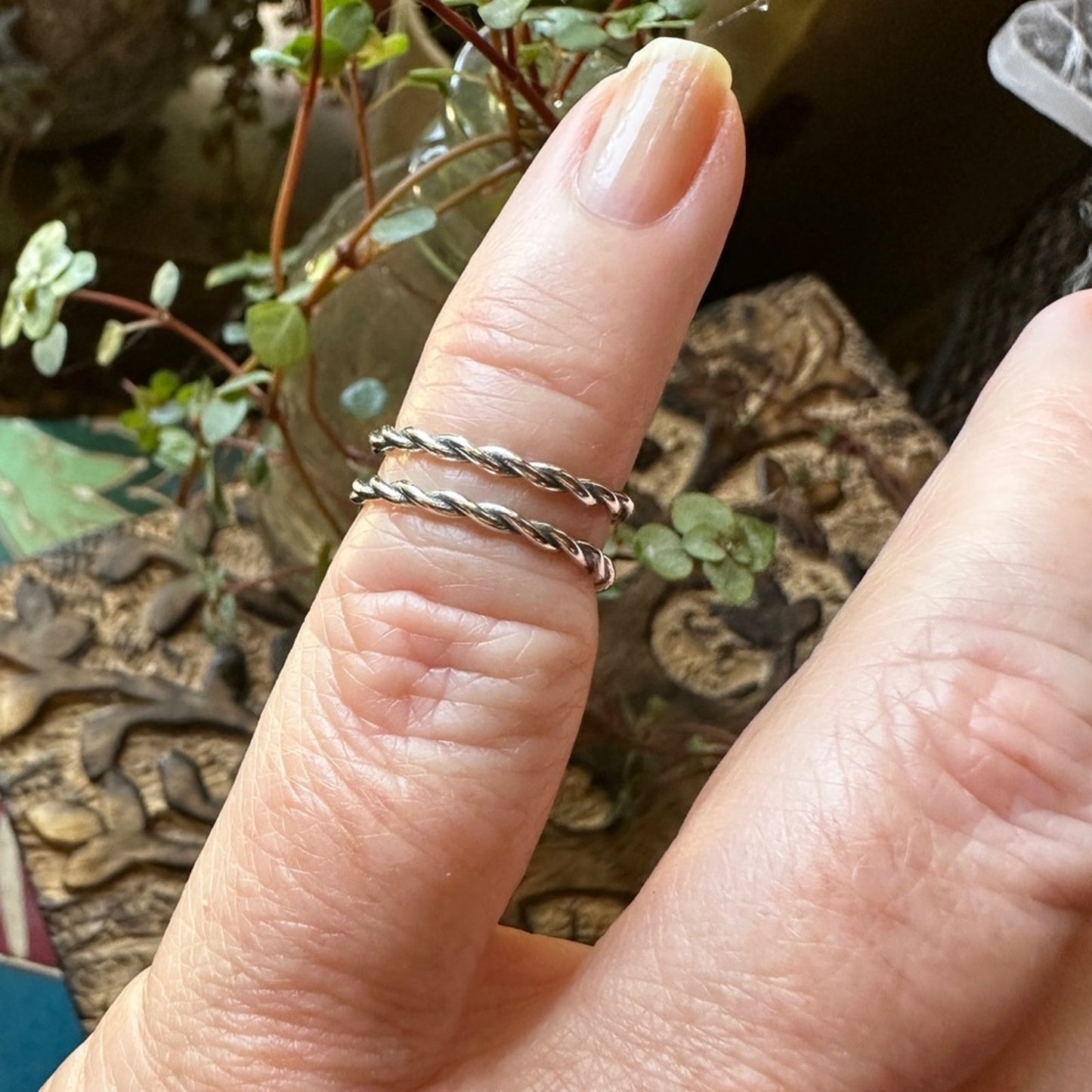 Double Rope Sterling Silver Toe Ring