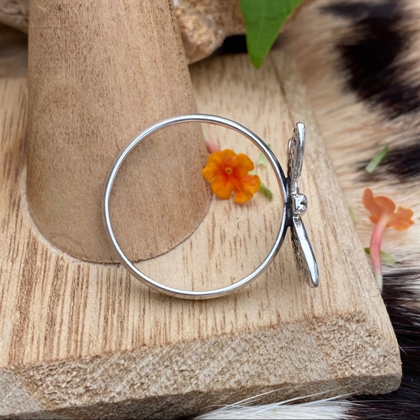 Sterling Silver Dragonfly Ring