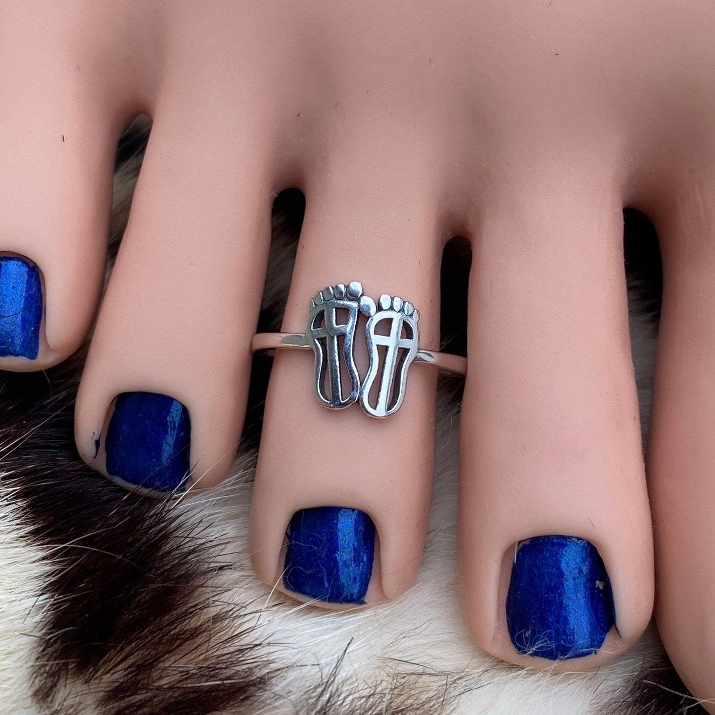 Feet Sterling Silver Toe Ring