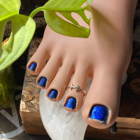 Sagittarius Sterling Silver Toe Ring Midi Ring