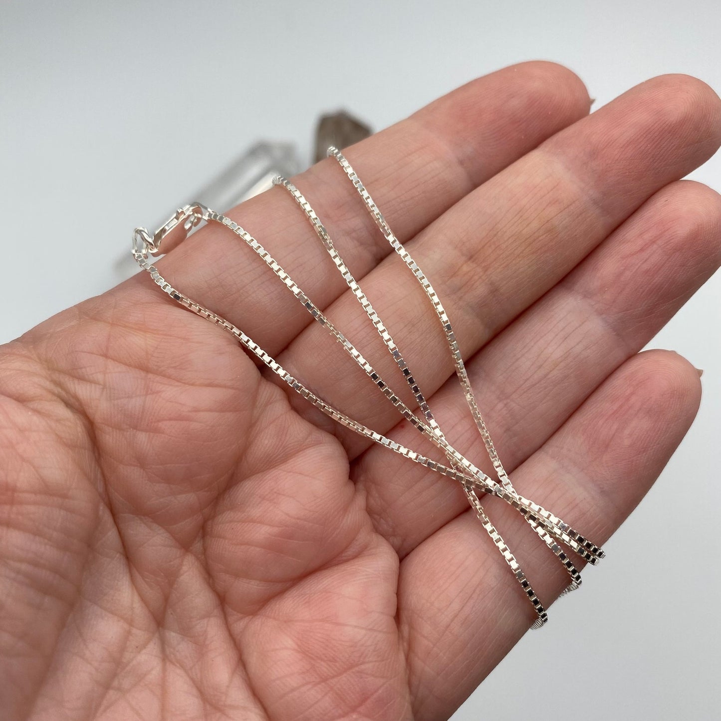 Sterling Silver Box Chain 22"