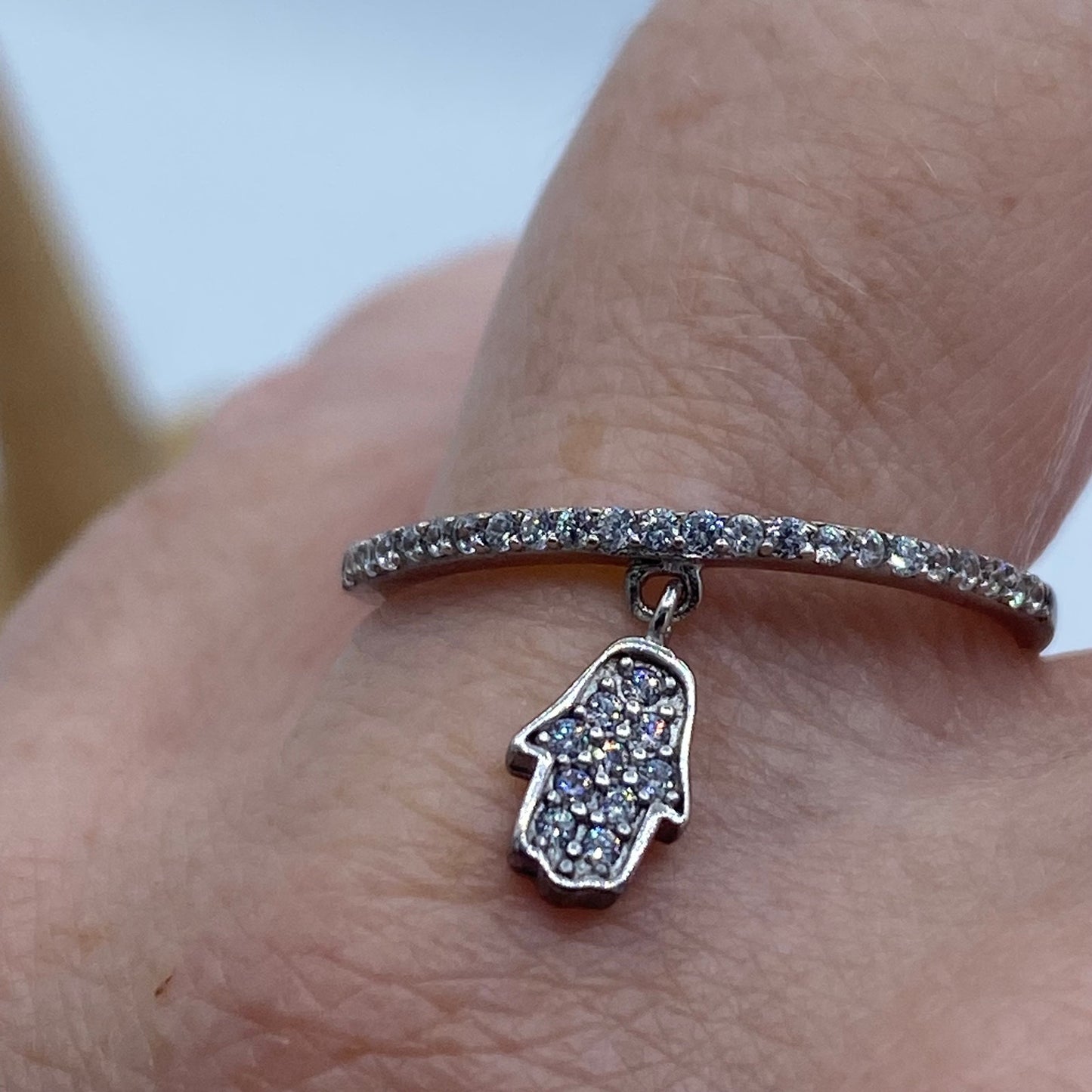 Hamsa Stelring Silver Ring Sizes 6,9,10