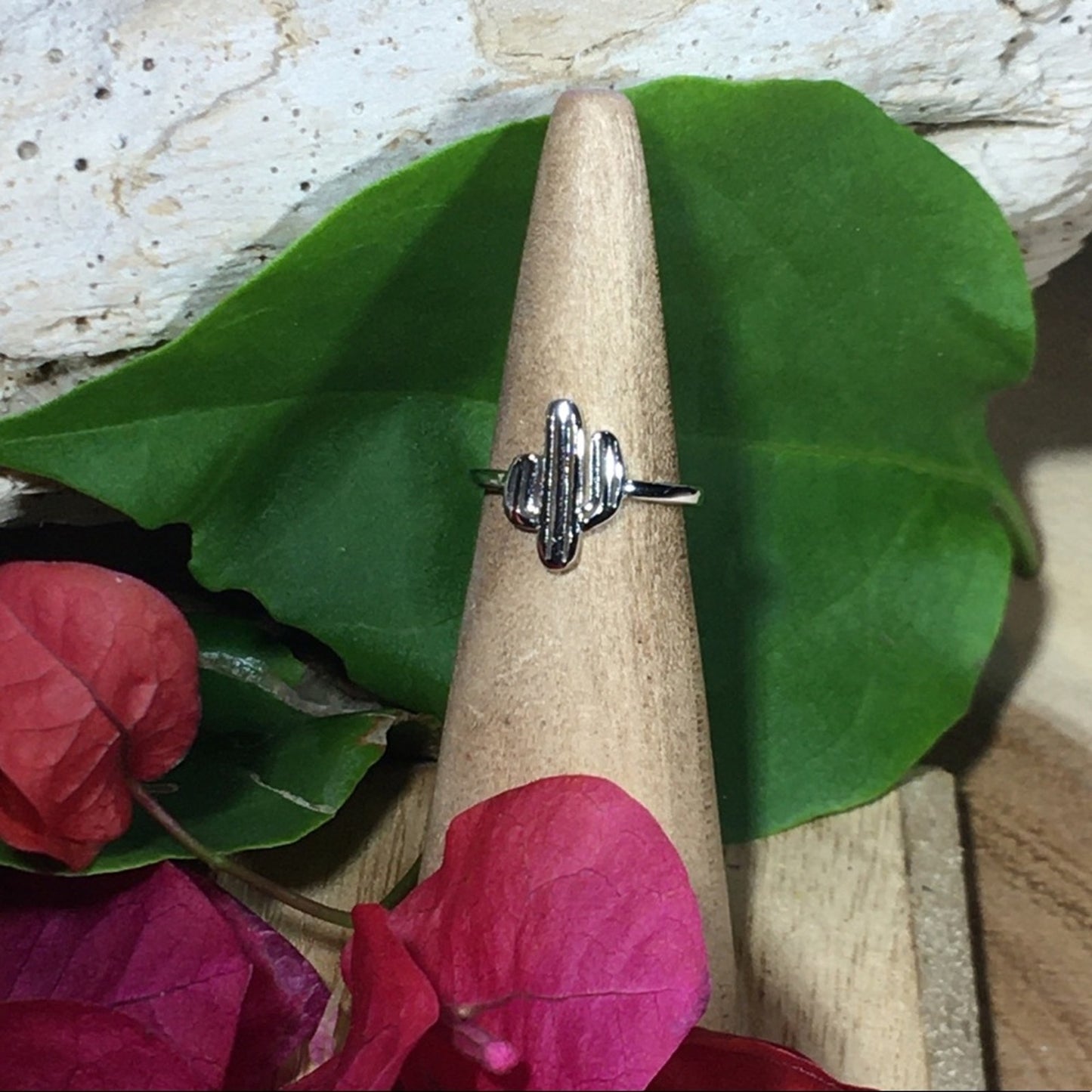 Sterling Silver Cactus Toe Ring