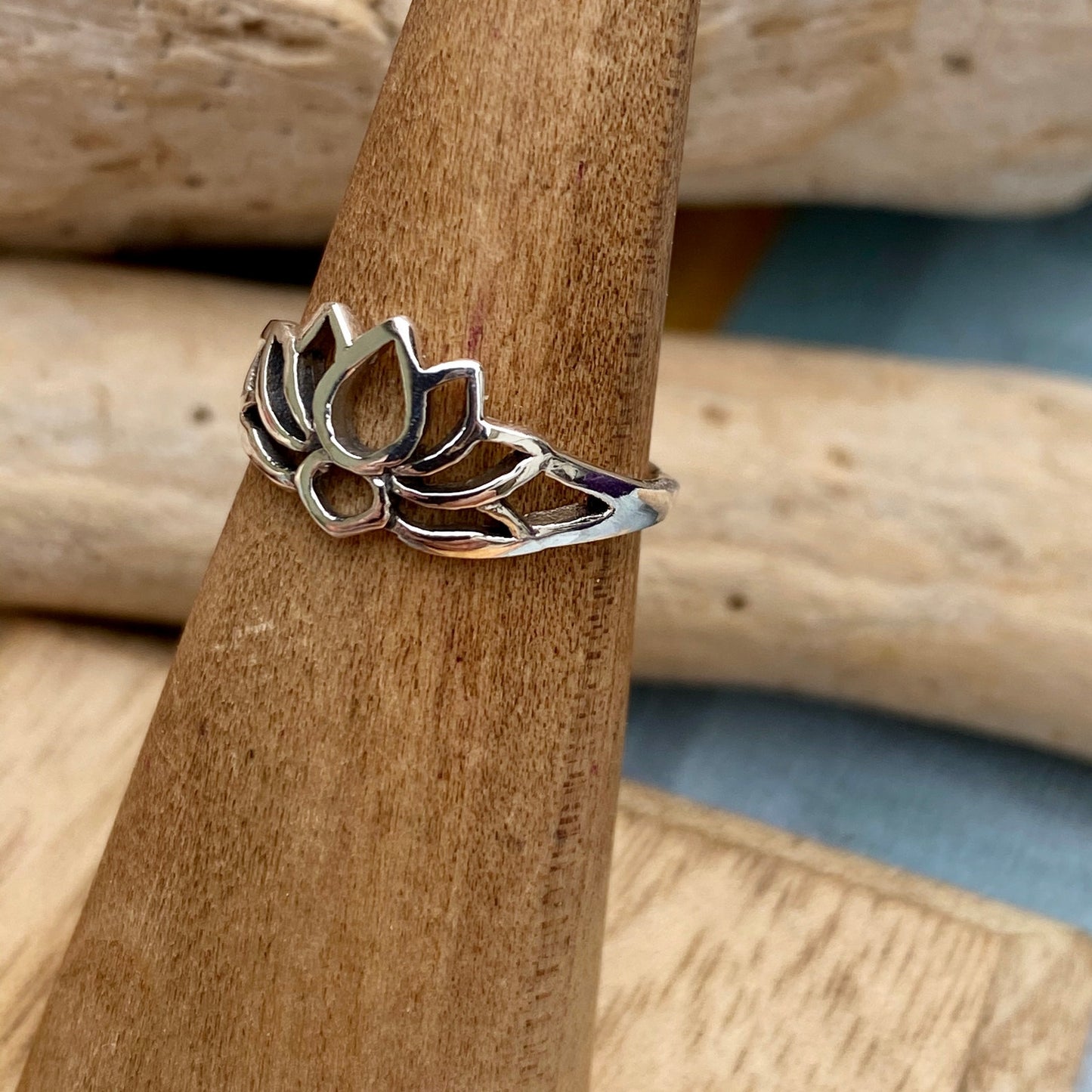 Sterling Silver Lotus Flower Toe Ring