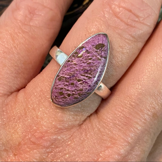 Variscite In Purpurite Sterling Silver Ring