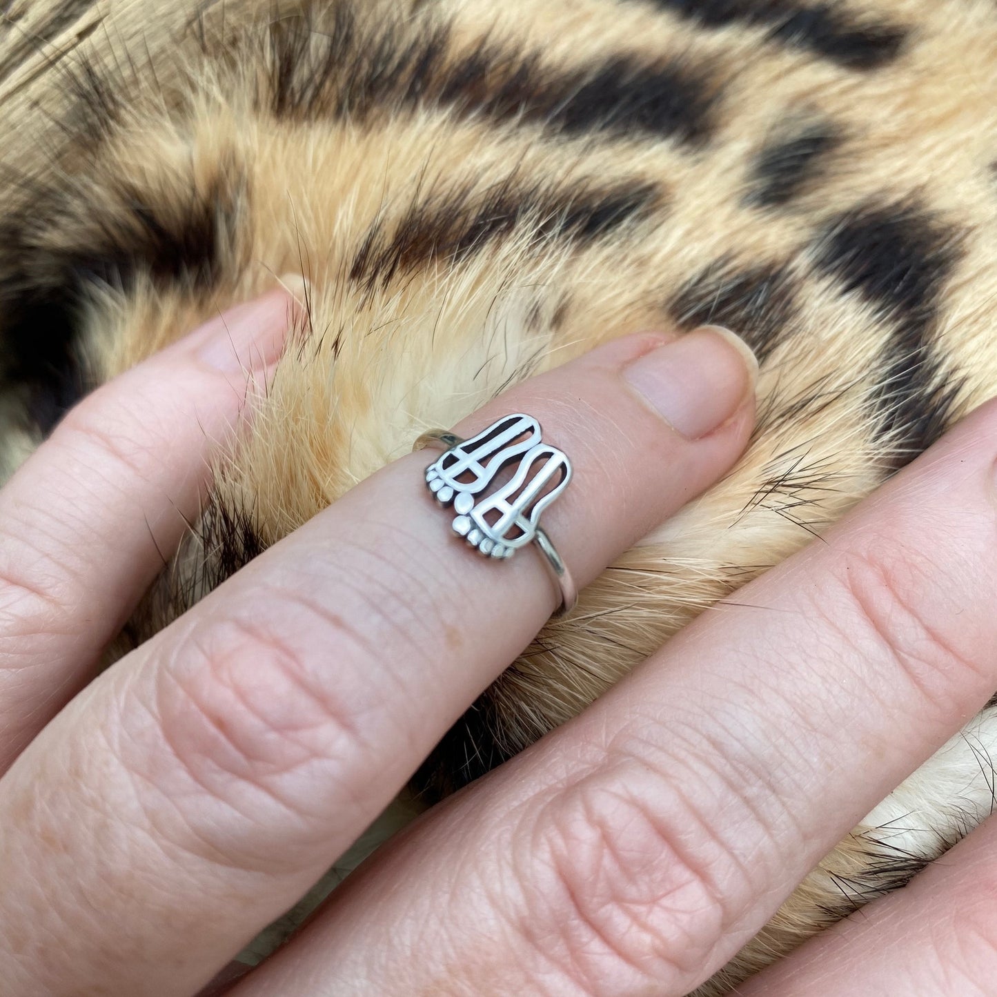 Feet Sterling Silver Toe Ring