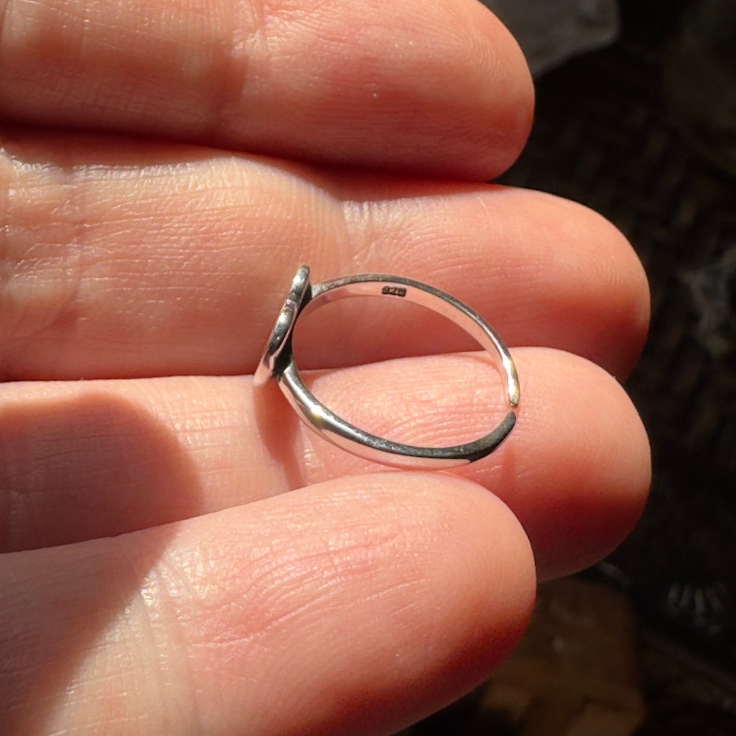 Polka Dot Heart Sterling Silver Toe Ring